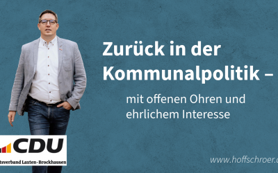 Zurück in der Kommunalpolitik